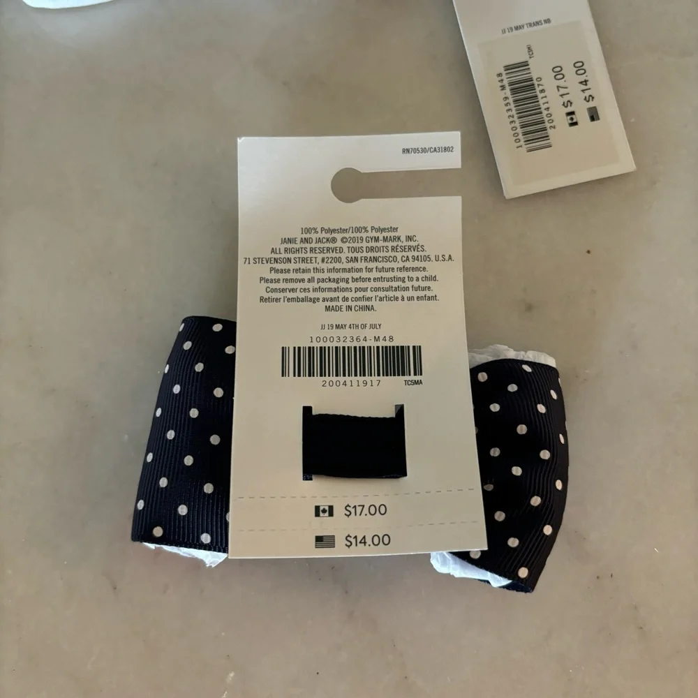 New Janie & Jack headband and bow